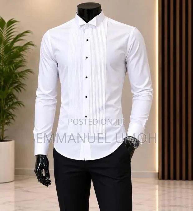 Classic Tuxedo White Shirt · Photo 1