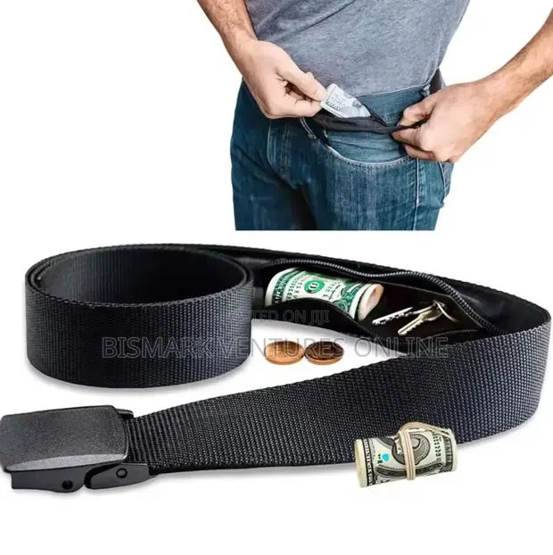 Automatic Buckle Travel Cash Anti Theft Belt · Photo 1