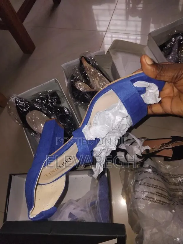 Royal Blue Suede Heels (TINSTREE) | Size 41/11 · Photo 1