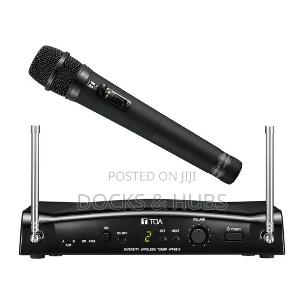 TOA WT-5810 UHF Wireless Microphone Receiver( 2-Set Microphone Bundle) · Photo 1