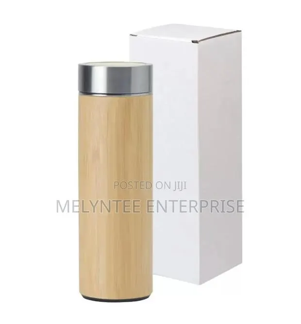 Bamboo Stainless Steel Vacuum Flask 450ml · Photo 1