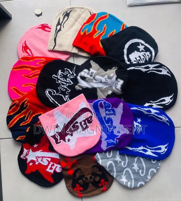 Trendy Y2k-Style Graphic Knit Beanies · Photo 1