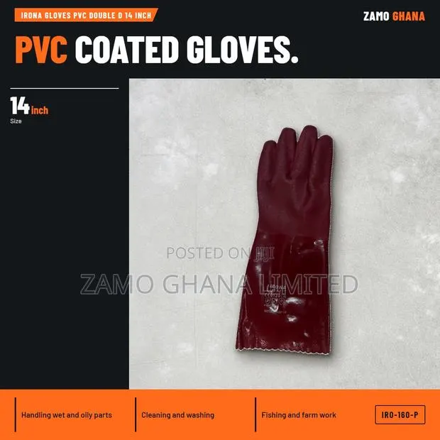 Irona Gloves PVC Double D 14 Inch - IRO-160-P · Photo 1