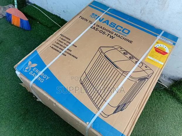 Nasco 5kg Twin Tub Washing Machine– Compact Power for Everyday Laundry · Photo 1