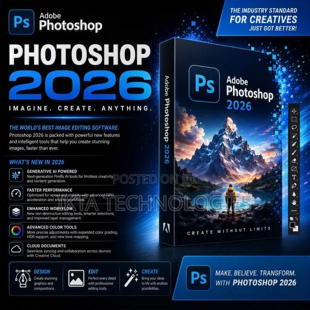 Adobe Photoshop 2026 for Professional Photo Editing Suite | Mac/Win · Photo 1