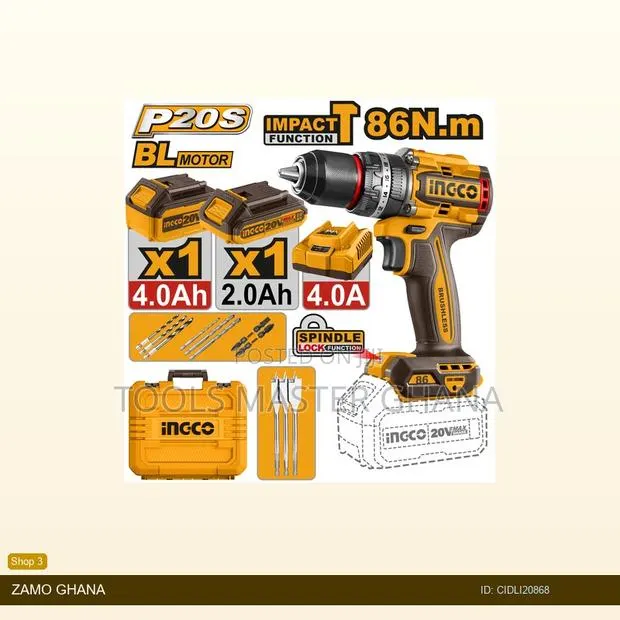 Brushless Cordless Impact - Cidli20868 · Photo 1