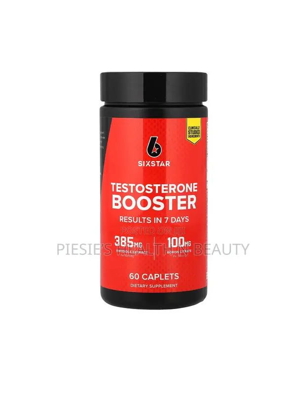 Six Star Testosterone Booster, 60 Capsules · Photo 1