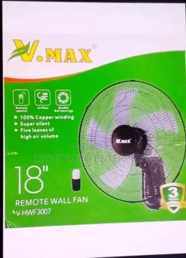 Supper Silent Max Wall Fan 18" · Photo 1