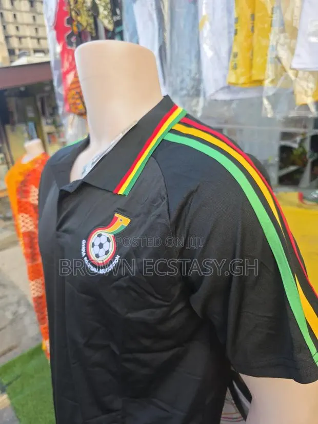 Ghana Black Stars Lacoste Jersey · Photo 1