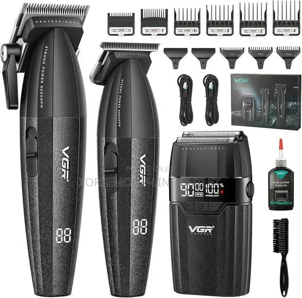 VGR 640 S3 3 in 1 Hair Cutting Kit, Hair Trimmer Foil Shavers Set · Photo 1