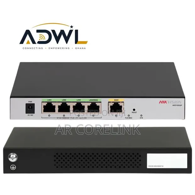 Hikvision All in One 5 Port PoE Router · Photo 1