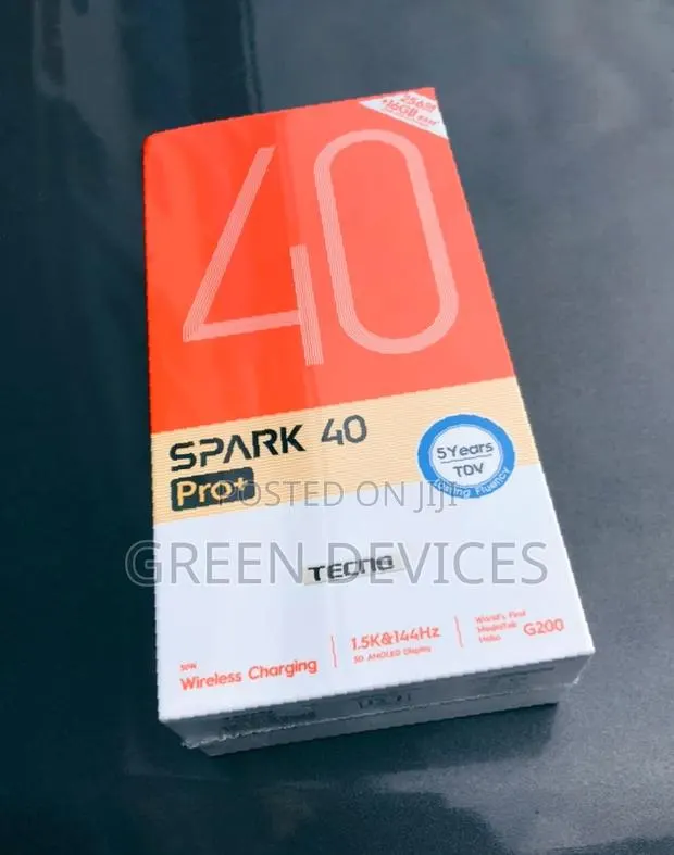 New Tecno Spark 40 Pro+ 256 GB Black · Photo 1