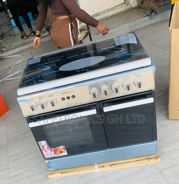 Newly Bulky Mediatech 60x90cm Free Standing 5 Gas Burner Cooker · Photo 1