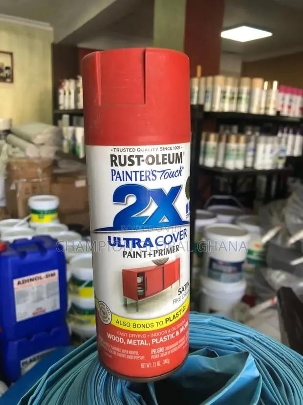Rust-Oleum 2x Spray Paint and Primer Satin Orange · Photo 1