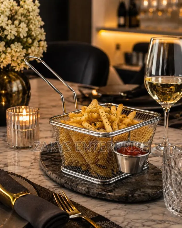 Fries Basket With Mini Sauce Bowl · Photo 1