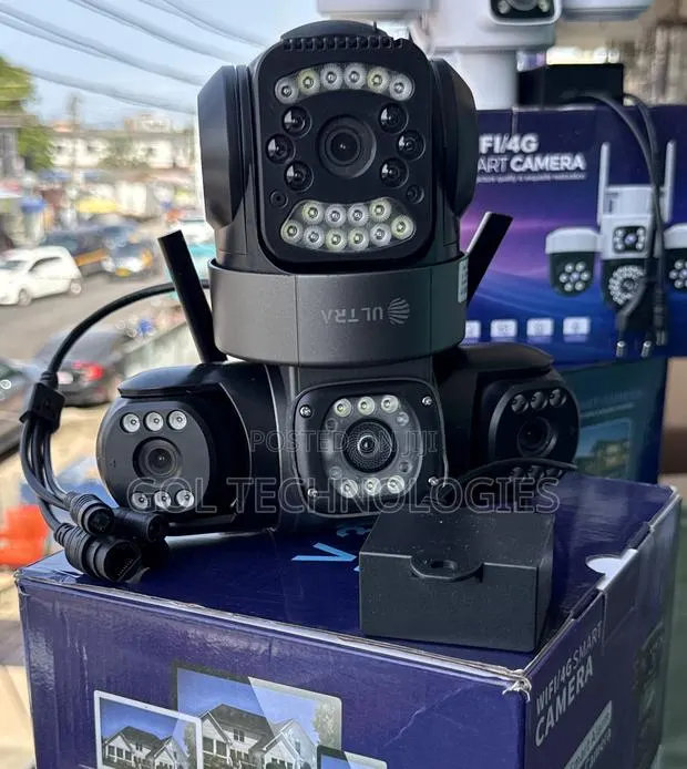 Wifi Snart Powered PTZ Security Camera With Motion Detection 3 Lens · Photo 1