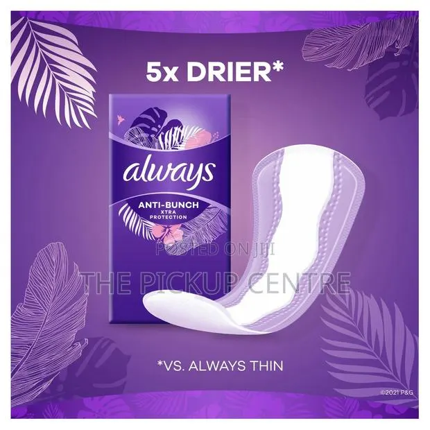 Always Anti-Bunch Xtra Protection Daily Liners,Long (50pcs) · Photo 1