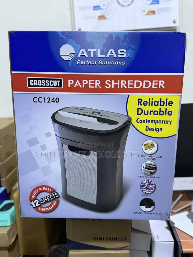 ATLAS Cross Cut Paper Shredder 12-Sheet · Photo 1