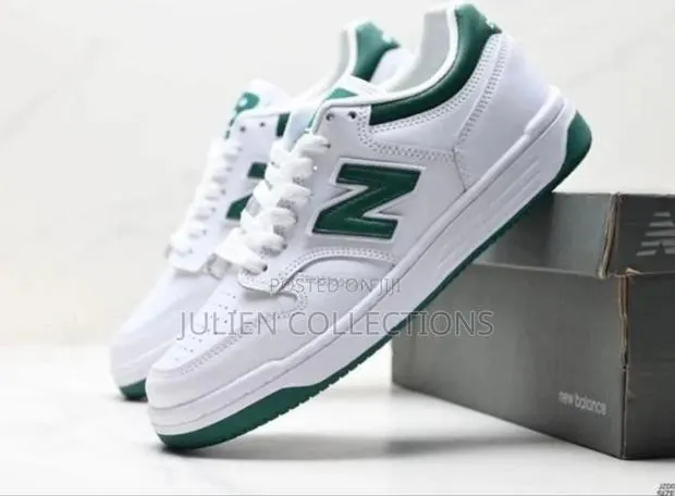 New Balance Nb 480 Leather White Green · Photo 1