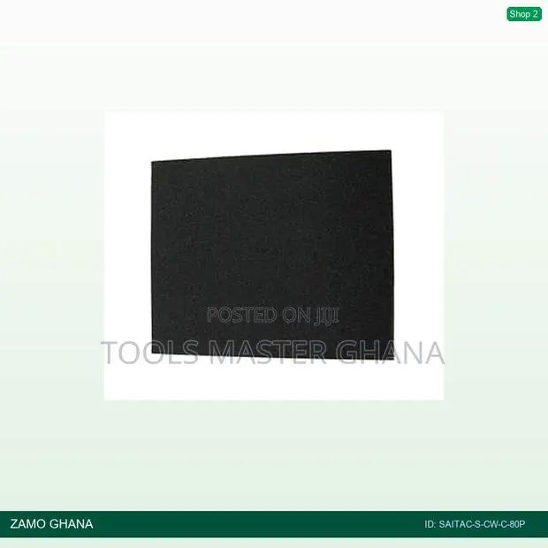 Abrasive Paper Black 230x280 80p SCWC - Saitac-S-Cw-C-80p · Photo 1