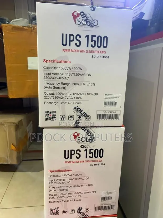 Solid 1500va 1.5kva Ups With Avr Original Ups · Photo 1
