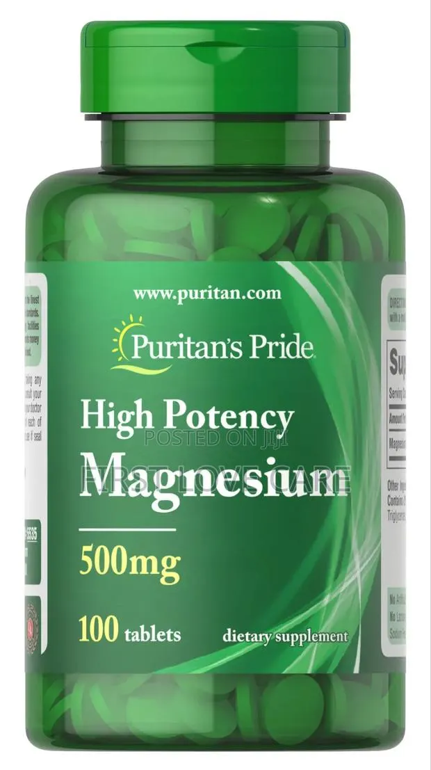 Puritan's Pride High Potency Magnesium 500mg( 100tablet) · Photo 1