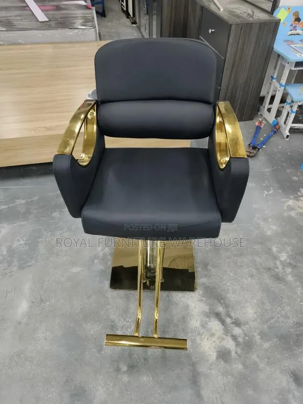 Imperial Black/Gold Barber Chair(original First Grade Furniture 59-10) · Photo 1