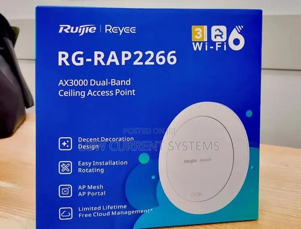 Ruijie Access Point Ceiling AP Wifi6 Long Range AP Rap2266 · Photo 1