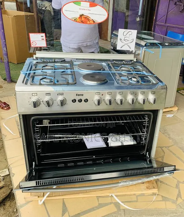 Check Out Grey Ferre 90x60cm 4Gas+2Electric Burner Cooker With Oven · Photo 1