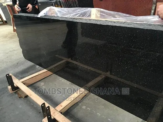 Black Galaxy Granite Slabs · Photo 1