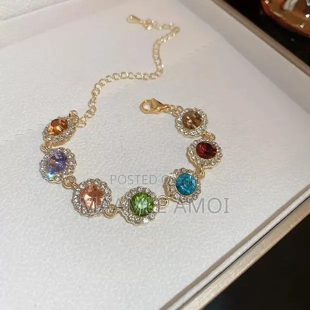 Mixed Color Golden Zircon Bracelet · Photo 1