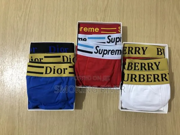 3pcs Men Cotton Quality Boxers · Photo 1