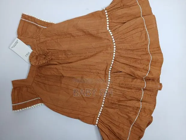 Marks and Spencer Brown Dress With Ruffled Trims · Photo 1