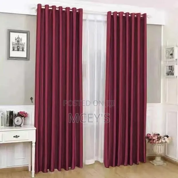 3 In 1 Plain Curtains · Photo 1