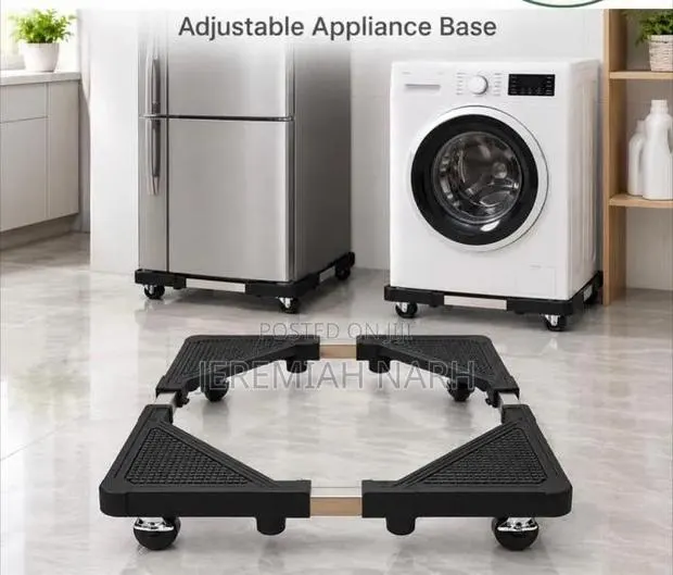 Adjustable Appliances Eg Washing Machine, Fridge Etc Stand With Wheels · Photo 1