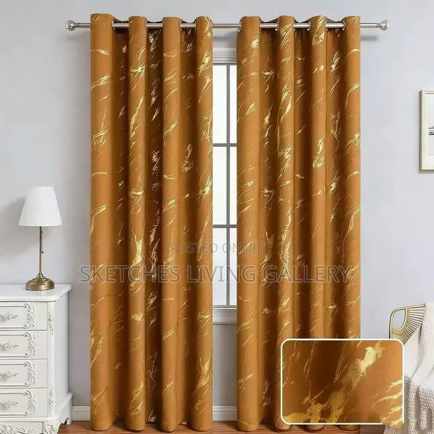 Transform Your Home With Elegant 2 Pieces Curtains. · Photo 1