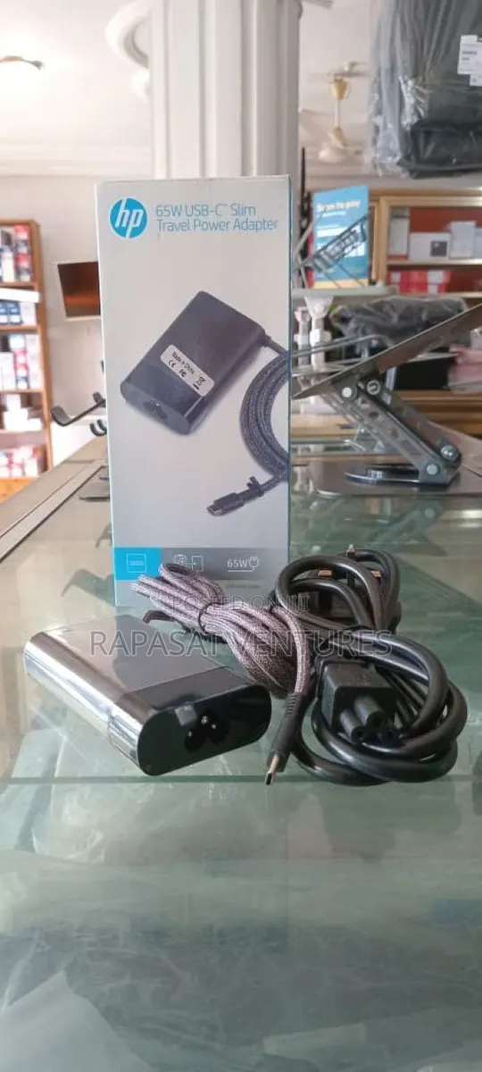 Original HP 20v 3.25a 65w Type C Adapter (HP Packaging) · Photo 1