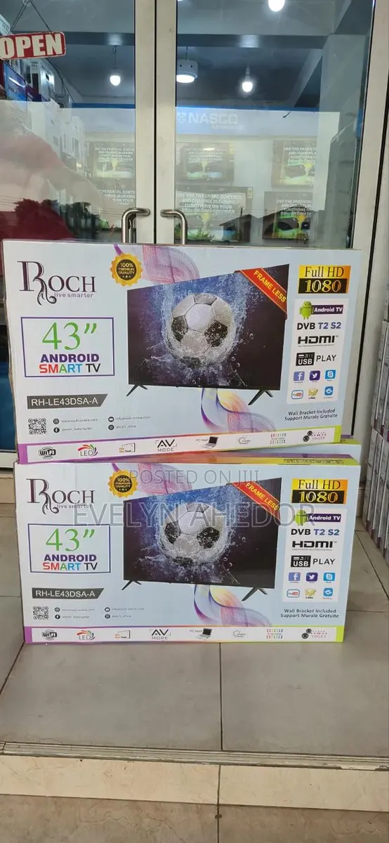 Smooth Edgeless of Roch 43 Inches Smart Android TV With Youtube Availa · Photo 1