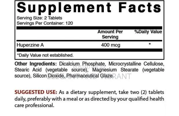 Huperzine a 400 MCG Per Serving- 240 Tablets · Photo 2