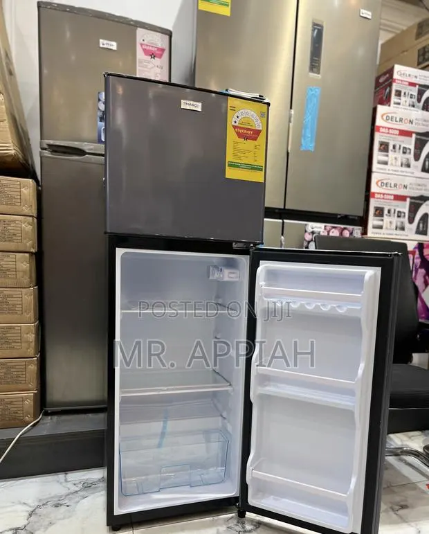 Get Durable Nasco 112l 2 Door Electric Fridge(Nasd2-13fl)Dark Gray. · Photo 1