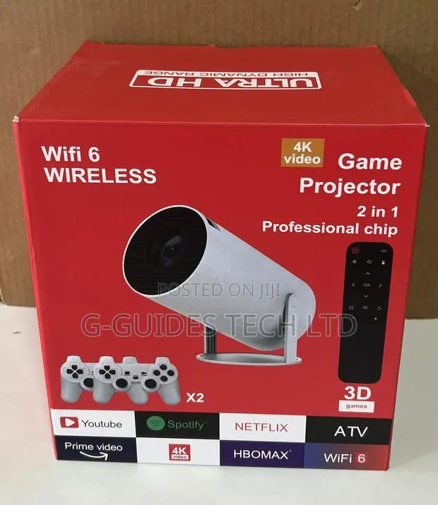 P30 Max Video Gaming Projector 2 in 1 Professional Chip Wi-Fi 6 · Photo 1