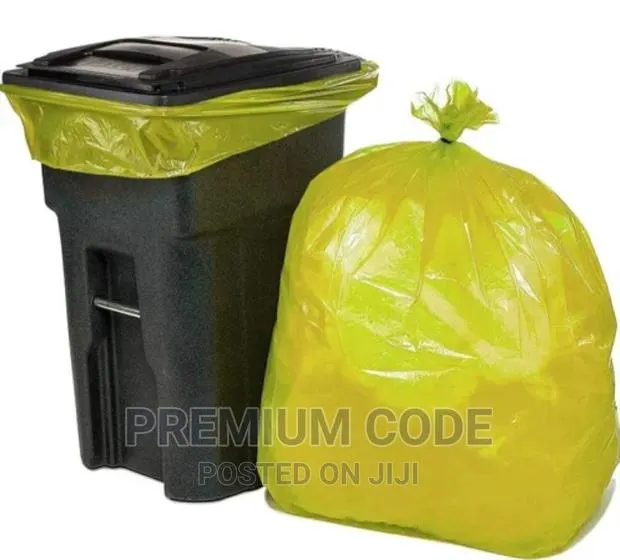 Garbage/Trash Bag, Yellow, 240l, 90pcs/Bag · Photo 1