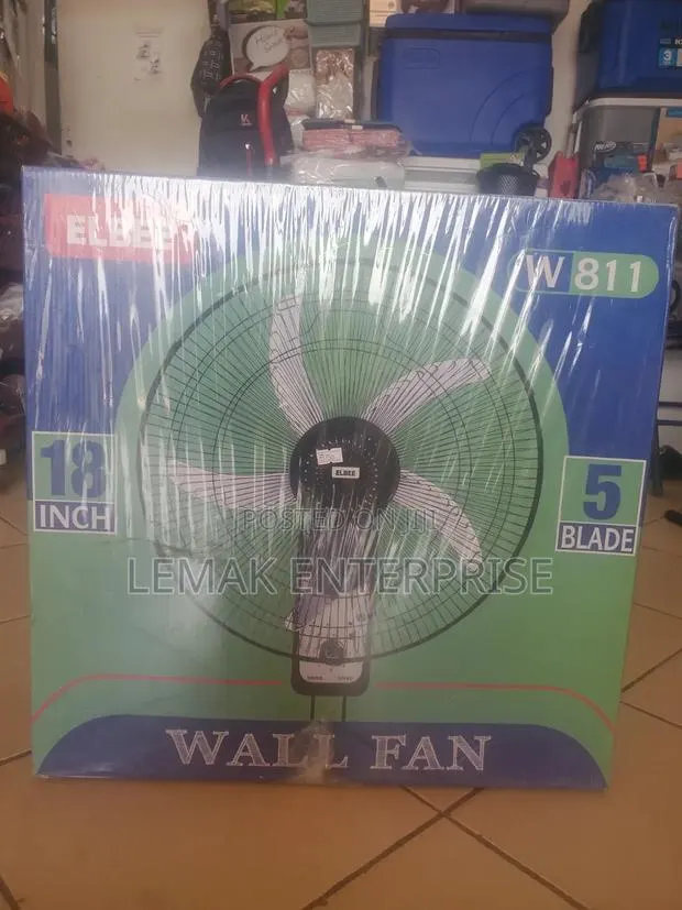 Elbee 18-inch Wall Fan. 5 Blade With Supper Speed. · Photo 1