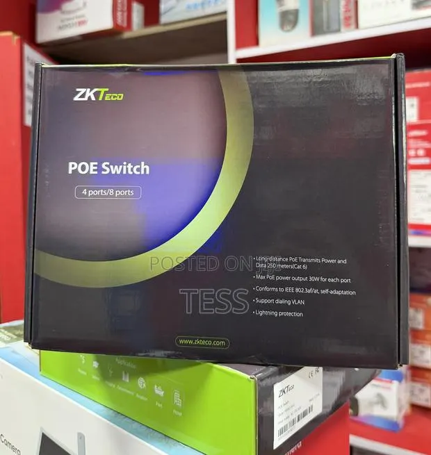 ZKTeco 4ports PoE Switch With 2uplink PE042-55-C · Photo 1
