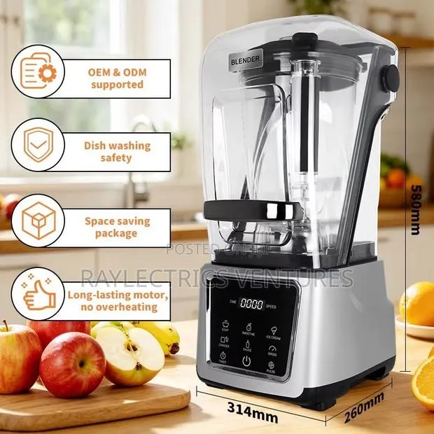 5L Commercial Blender With Shield · Photo 1