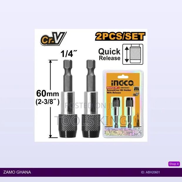 Screwdriver Bit Holder With - Abh20601 · Photo 1
