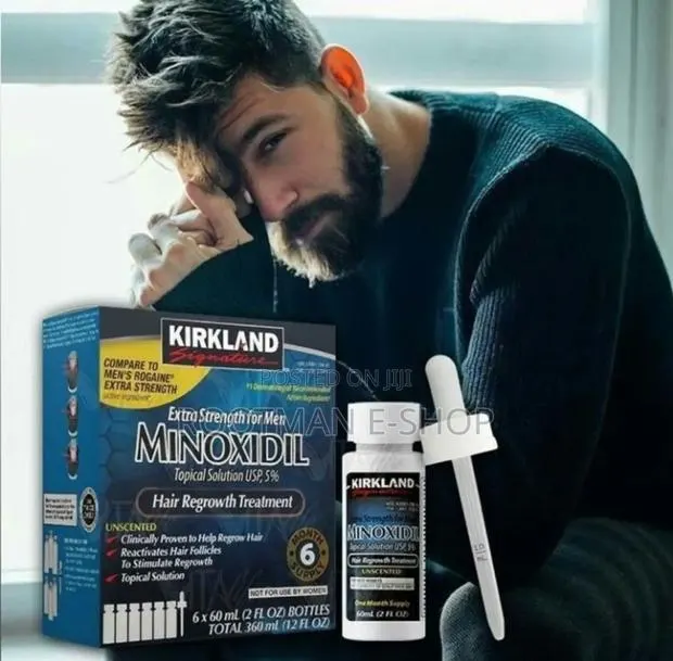 Minoxidil Men's Hair/Beard Solution - 1 Box (6 Pieces) · Photo 1