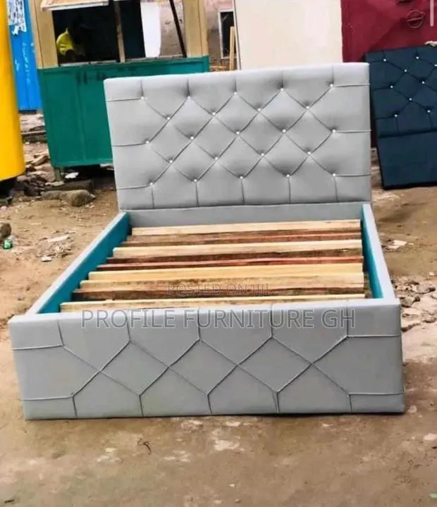 Gray Double Bedframe ( Double)// Luxurious And Durability · Photo 1