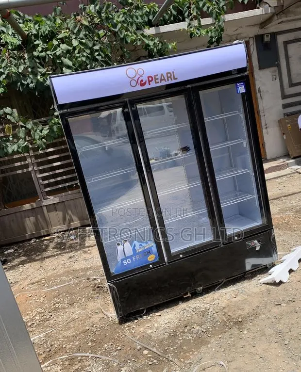 Premium Pearl PVC-1540 3-Door Commercial Glass Display Fridge · Photo 1