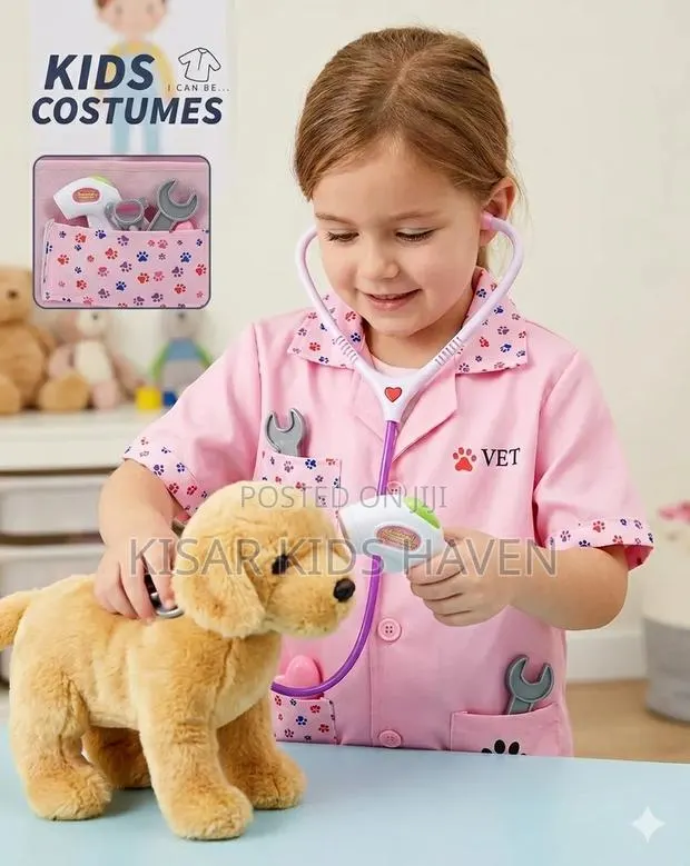 Veterinary Career Day Costume 3 to 5 Years ( Colour Pink and Green) · Photo 1